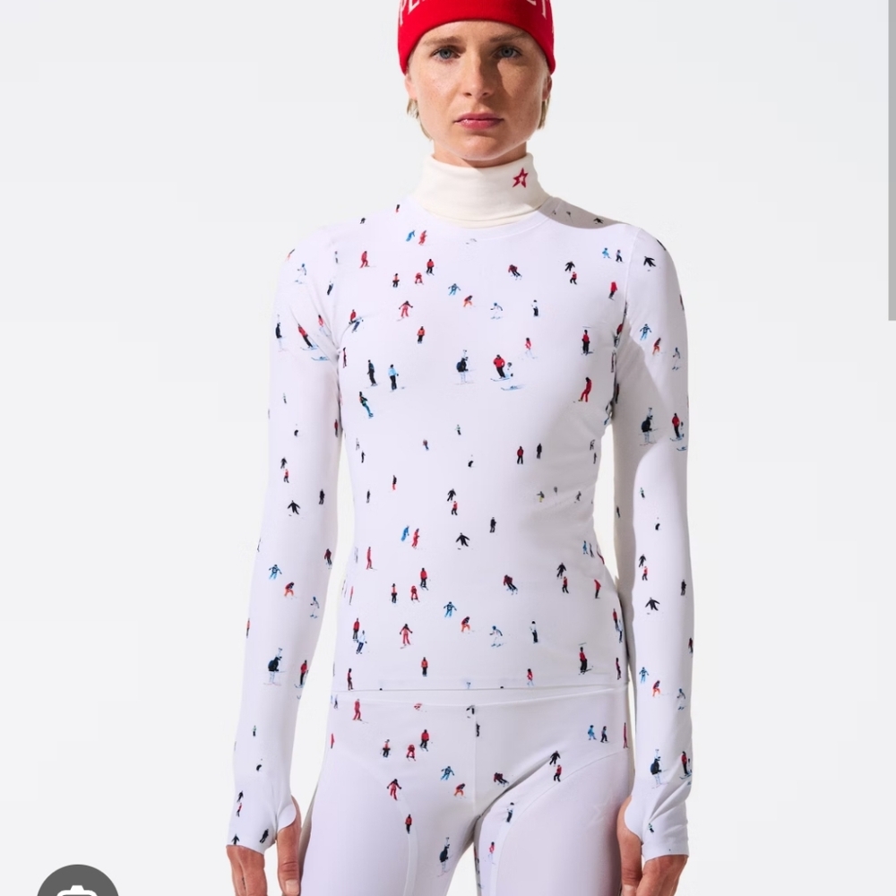 SET- Perfect Moment Dede Ski Active Tee Perfect Moment Base Layer Top & Leggings - Picture 3 of 17